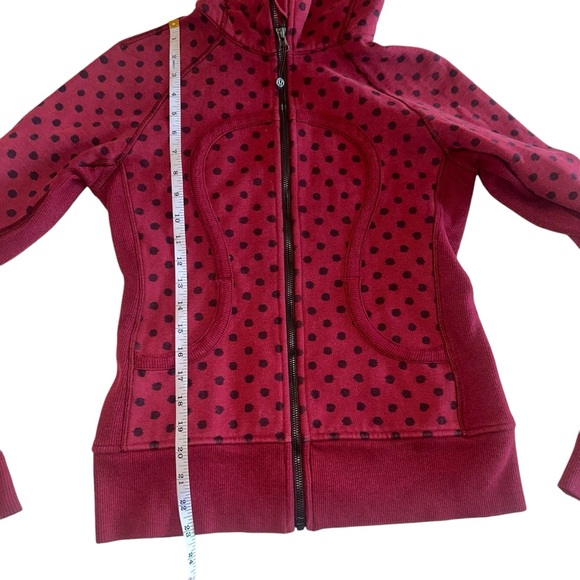 Lululemon Scuba Hoodie II Ghost Dot Heathered Cranberry Bordeaux Drama - Picture 15 of 17